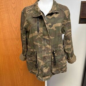 Blank NYC camouflage full zip jacket size M‎ BIN S
